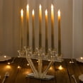 thumbnail image 1 of BalsaCircle 12" Clear Candelabra Candle Holder with Crystal Filler Centerpiece Glass Wedding Decorations, 1 of 8