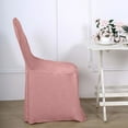 thumbnail image 1 of BalsaCircle 12 Dusty Rose Solid Polyester Banquet Chair Covers Slipcovers Party Linens, 1 of 8