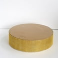 thumbnail image 1 of BalsaCircle 12" Gold Round Metal Pedestal Cake Stand with Rhinestones Party Display Dessert Riser Pedestal, 1 of 8
