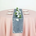 thumbnail image 1 of BalsaCircle 12 Pieces 12" x 108" Dusty Blue Satin Table Runners Table Top Party Linens, 1 of 7