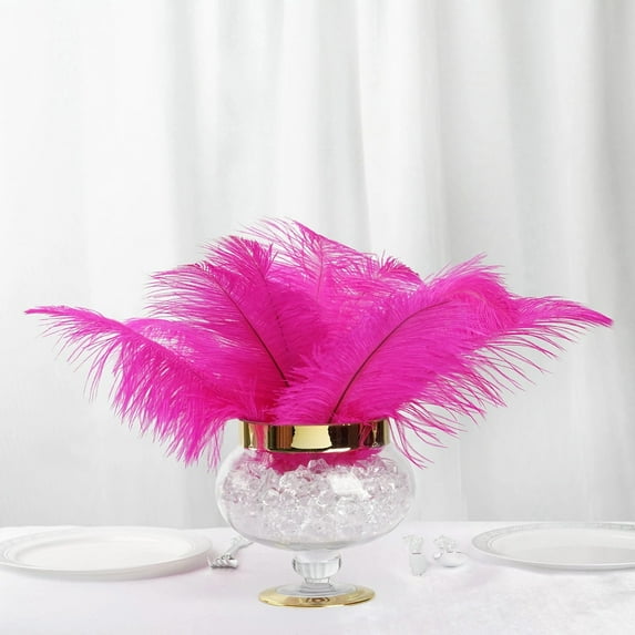 BalsaCircle 12 Pieces 13" 15" Authentic Ostrich Feathers Centerpieces Party Table