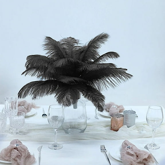 Balsa Circle 12 Pieces 13"-15" Authentic Ostrich Feathers Centerpieces