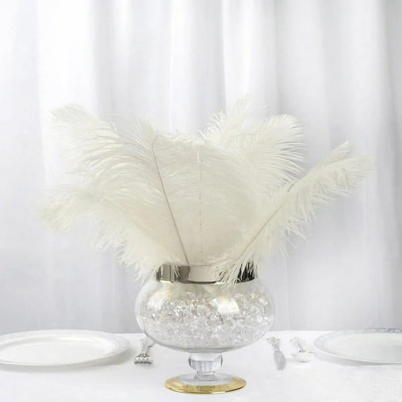 BalsaCircle 12 Pieces 13" 15" Authentic Ostrich Feathers Centerpieces Party Table