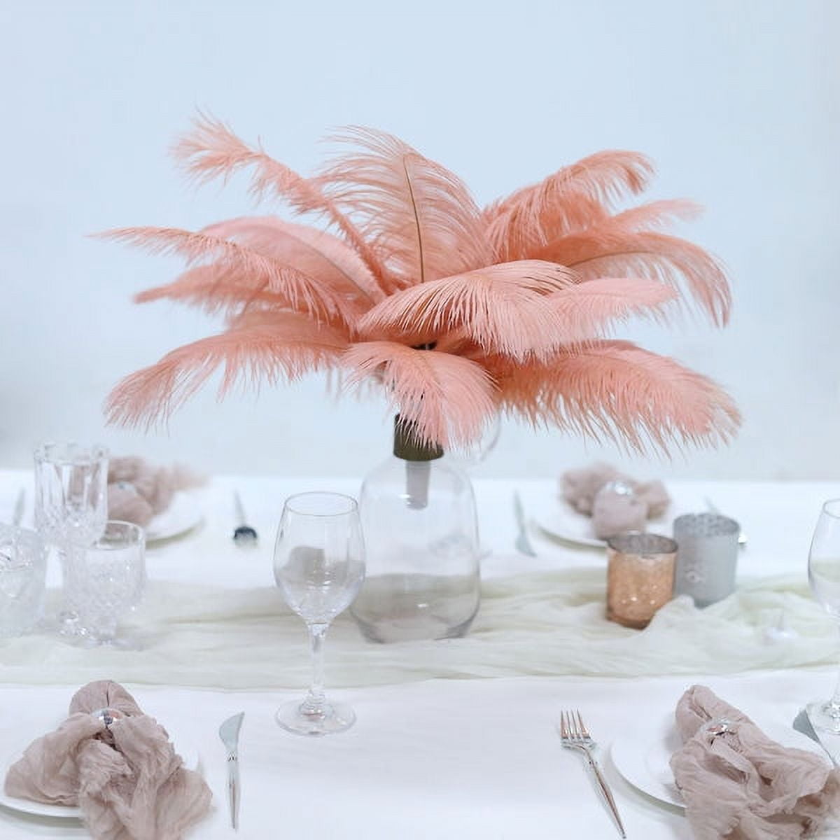 Black Large Feathers for Vase and Centerpieces: 80  