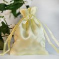 thumbnail image 1 of BalsaCircle 12 Pieces 3" x 4" Yellow Satin Favor Bags Party Favors Candy Gift Small Bags, 1 of 5