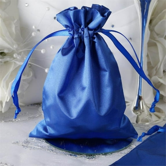 BalsaCircle 12 Pieces 5" x 7" Satin Favor Bags Wedding Party Favors Gift