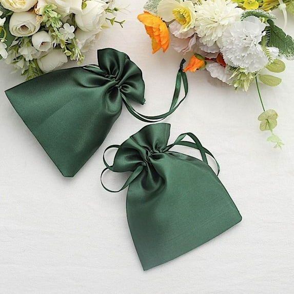 BalsaCircle 12 Pieces 5" x 7" Satin Favor Bags Wedding Party Favors Gift