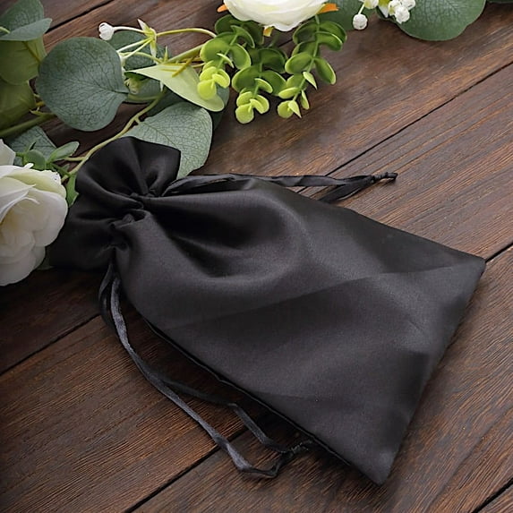 BalsaCircle 12 Pieces 6" x 9" Satin Favor Bags Wedding Party Favors