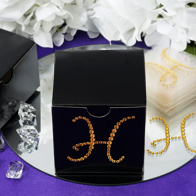 8-Inch Gold Rhinestone Letter F Sticker - Self-Adhesive Gem Decal For Crafts & Decor