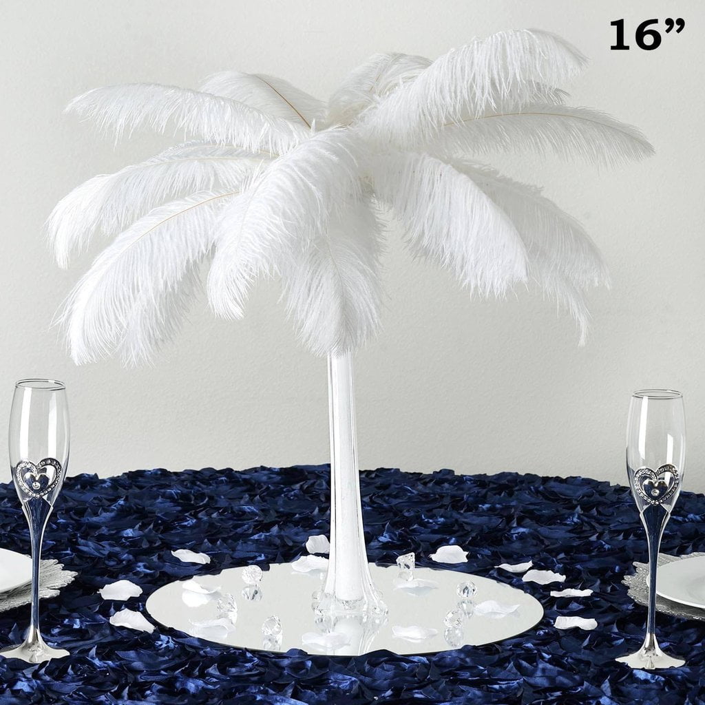 Complete Feather Centerpiece With 16 Vase (Black) for Sale Online