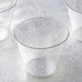 thumbnail image 1 of Balsa Circle 12 Silver Glittered Clear 9 oz Disposable Plastic Wine Glasses Buffet Tableware, 1 of 3