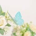 thumbnail image 1 of Balsa Circle 12 Turquoise 4.6" 3D Butterfly Wall Decals DIY Crafts Removable Stickers, 1 of 8