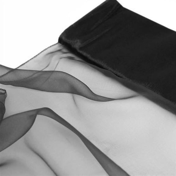 Balsa Circle 12" x 10 yards Black Chiffon Fabric Bolt Wedding Favors Sewing Craft