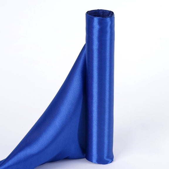 BalsaCircle 12" x 10 yards Satin Fabric Put-up Wedding Decor Royal Blue