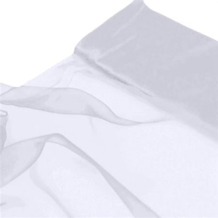 Balsa Circle 12" x 10 yards White Chiffon Fabric Bolt Wedding Favors Sewing Craft