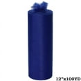 thumbnail image 1 of BalsaCircle 12" x 100 yards Wedding Tulle Roll Royal Blue, 1 of 4