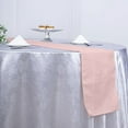 thumbnail image 1 of BalsaCircle 12" x 108" Blush Faux Burlap Table Runner Premium Polyester Linens Decorations, 1 of 8