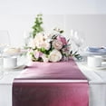 thumbnail image 1 of BalsaCircle 12" x 108" Rose Gold Glitter Ridge Design Paper Disposable Table Runner, 1 of 8