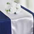 thumbnail image 1 of BalsaCircle 12" x 108" Satin Table Top Runner Wedding Linens White, 1 of 2