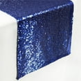 thumbnail image 1 of BalsaCircle 12" x 108" Sequined Table Runner Navy Blue, 1 of 5
