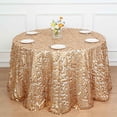 thumbnail image 1 of BalsaCircle 120" Big Payette Round XL Sequin Tablecloth Wedding Party Linens Matte Champagne, 1 of 8