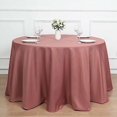 thumbnail image 1 of BalsaCircle 120" Cinnamon Rose Round Polyester Tablecloth Wedding Table Linens, 1 of 8