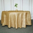 thumbnail image 1 of BalsaCircle 120" Gold Accordion Crinkle Taffeta Round Tablecloth Decoration, 1 of 8