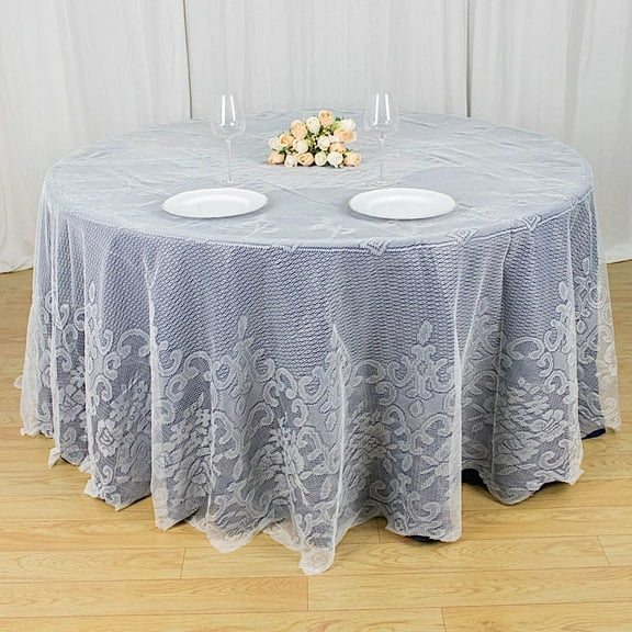 Premium Lace Round Tablecloth Table Linens - Wedding Reception Party Home Dining Wholesale Decorations