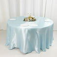 thumbnail image 1 of BalsaCircle 120" Round Satin Tablecloth Blue, 1 of 8
