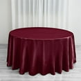 thumbnail image 1 of BalsaCircle 120" Round Satin Tablecloth Burgundy, 1 of 8