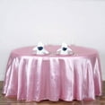 thumbnail image 1 of BalsaCircle 120" Round Satin Tablecloth Pink, 1 of 6
