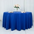 thumbnail image 1 of BalsaCircle 120" Royal Blue Round Premium Polyester Tablecloth Wedding Table Linens, 1 of 8