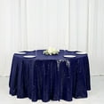 thumbnail image 1 of BalsaCircle 120" Sequin Round Tablecloth Navy Blue, 1 of 8