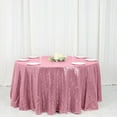 thumbnail image 1 of BalsaCircle 120" Sequin Round Tablecloth Pink, 1 of 8