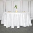 thumbnail image 1 of BalsaCircle 120" White Accordion Crinkle Taffeta Round Tablecloth Decoration, 1 of 8
