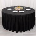 thumbnail image 1 of BalsaCircle 120 in Black Sequin Dots Polyester Round Tablecloth Wedding Party Events Reception Decorations Supplies, 1 of 6