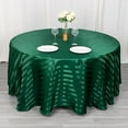 thumbnail image 1 of BalsaCircle 120 in Hunter Green Stripes Satin Round Tablecloth Wedding Party Linens Events Reception Decorations Supplies, 1 of 8