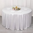 thumbnail image 1 of BalsaCircle 120 in Silver Sequin Dots Polyester Round Tablecloth Wedding Party Events Reception Decorations Supplies, 1 of 8