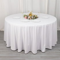 BalsaCircle 120 in Green Shaggy Fringe Polyester Round Tablecloth Wedding Party Events Home ...
