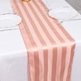 thumbnail image 1 of BalsaCircle 12x108 in Dusty Rose Stripes Satin Table Runner Wedding Party Linens Events Reception Decorations Supplies, 1 of 8