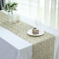 thumbnail image 1 of BalsaCircle 12x108 in Gold Sequin Mesh Schiffli Lace Table Runner Party Events Reception Decorations Supplies, 1 of 7