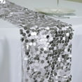 thumbnail image 1 of Balsa Circle 13"x108" Payette XL Sequin Table Runner Silver, 1 of 5