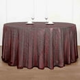 thumbnail image 1 of BalsaCircle 132" Burgundy Sequin Round Tablecloth Wedding Party Events Table, 1 of 7