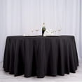 thumbnail image 1 of Balsa Circle 132" Round Polyester Tablecloths Wedding Black, 1 of 6