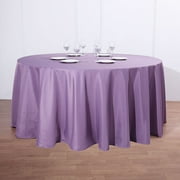 BalsaCircle 132" Round Polyester Tablecloths Wedding Violet Amethyst