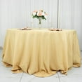 thumbnail image 1 of BalsaCircle 132" Round Premium Polyester Tablecloth Wedding Table Linens Champagne, 1 of 8