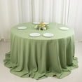 thumbnail image 1 of BalsaCircle 132" Round Premium Polyester Tablecloth Wedding Table Linens Eucalyptus Green, 1 of 8