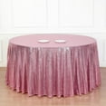 thumbnail image 1 of BalsaCircle 132" Sequin Round Tablecloth Wedding Party Linens Pink, 1 of 9