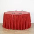 thumbnail image 1 of Balsa Circle 132" Sequin Round Tablecloth Wedding Party Linens Red, 1 of 8