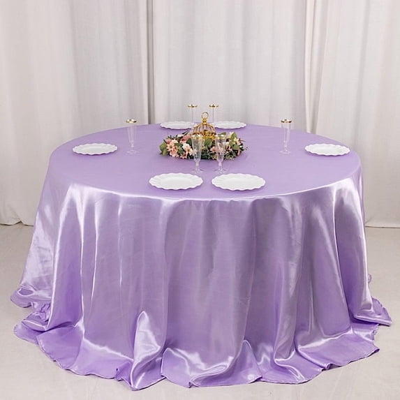 BalsaCircle 132 in Lavender Round Tablecloth Wedding Party Events Reception Catering Decorations Supplies